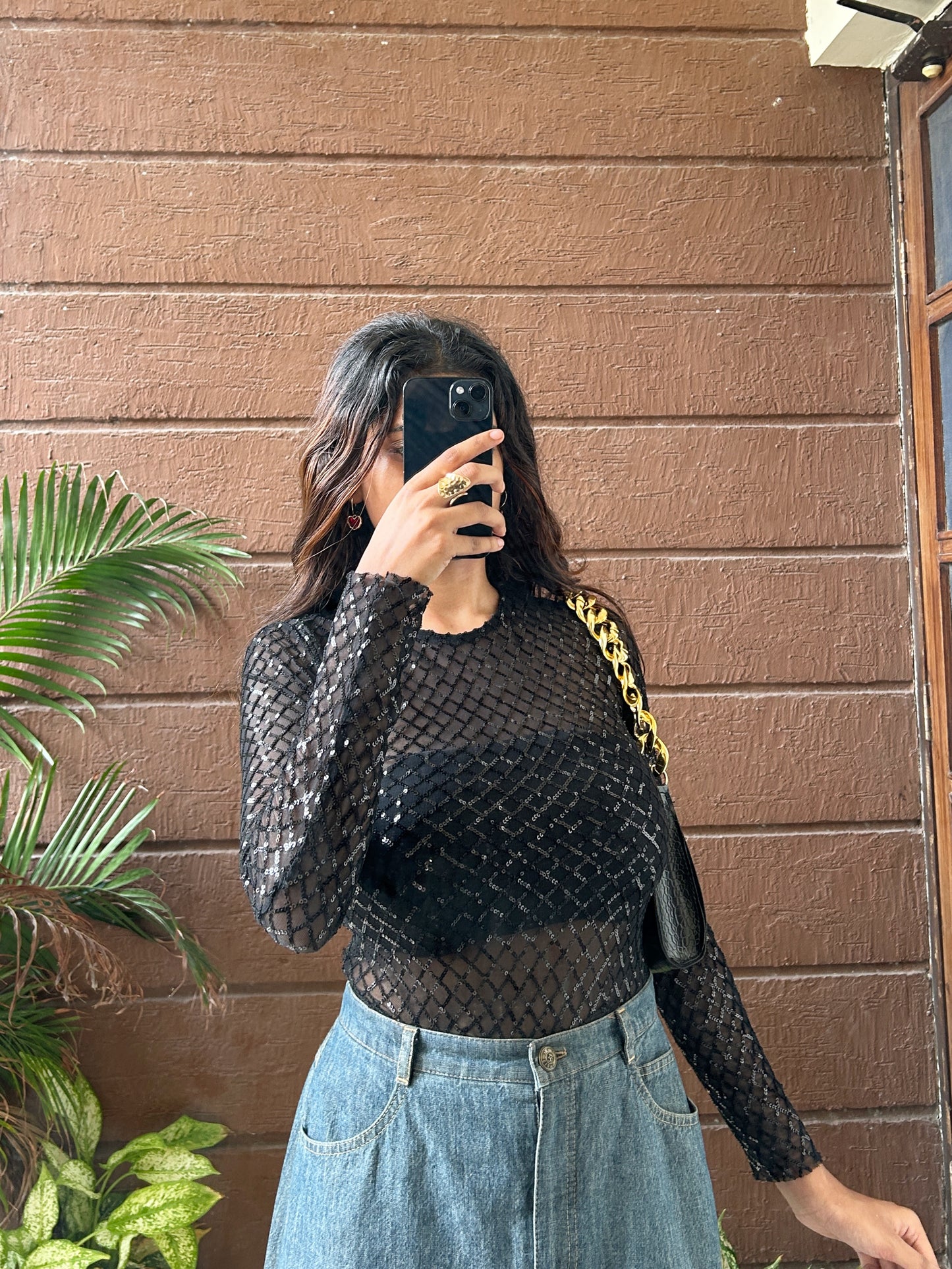 Sequin top