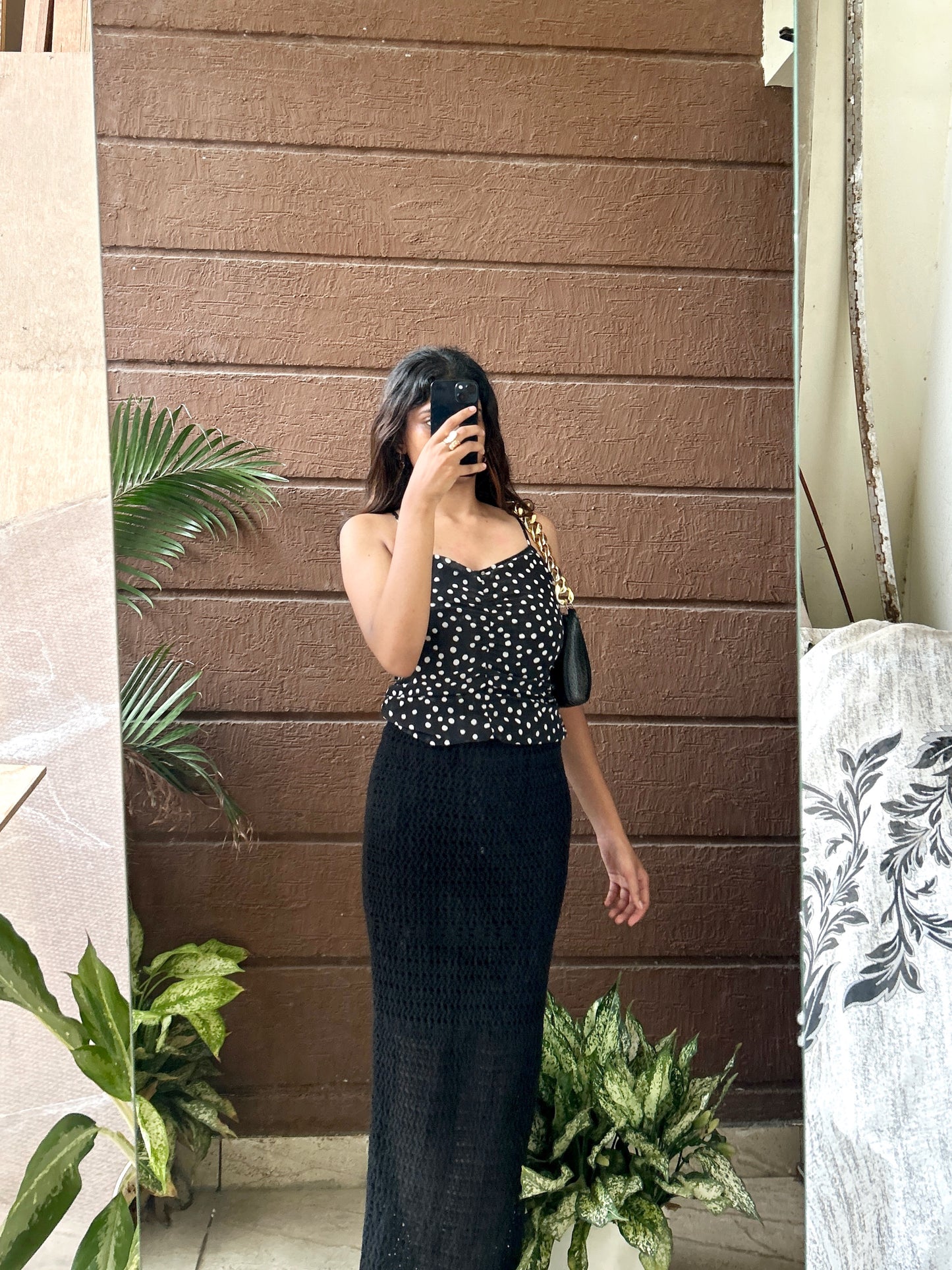 Polka dot top