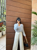 Baby Blue Cropped Cardigan (very soft)
