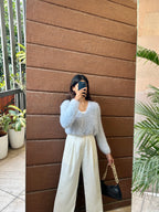 Baby Blue Cropped Cardigan (very soft)
