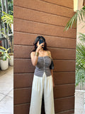 Grey tube top