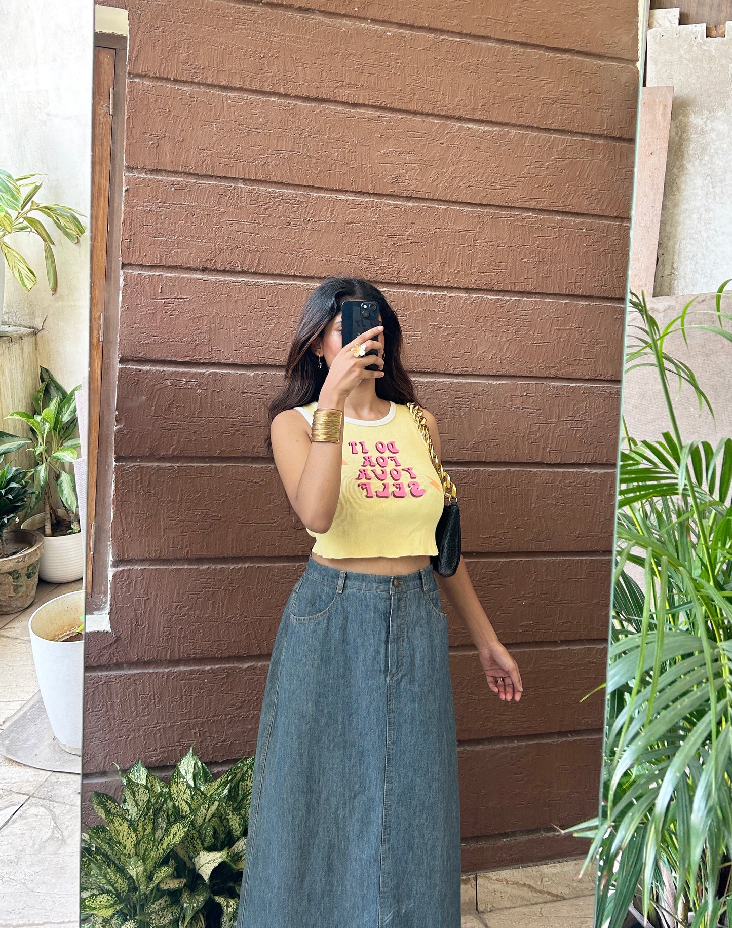 Butter yellow tank top