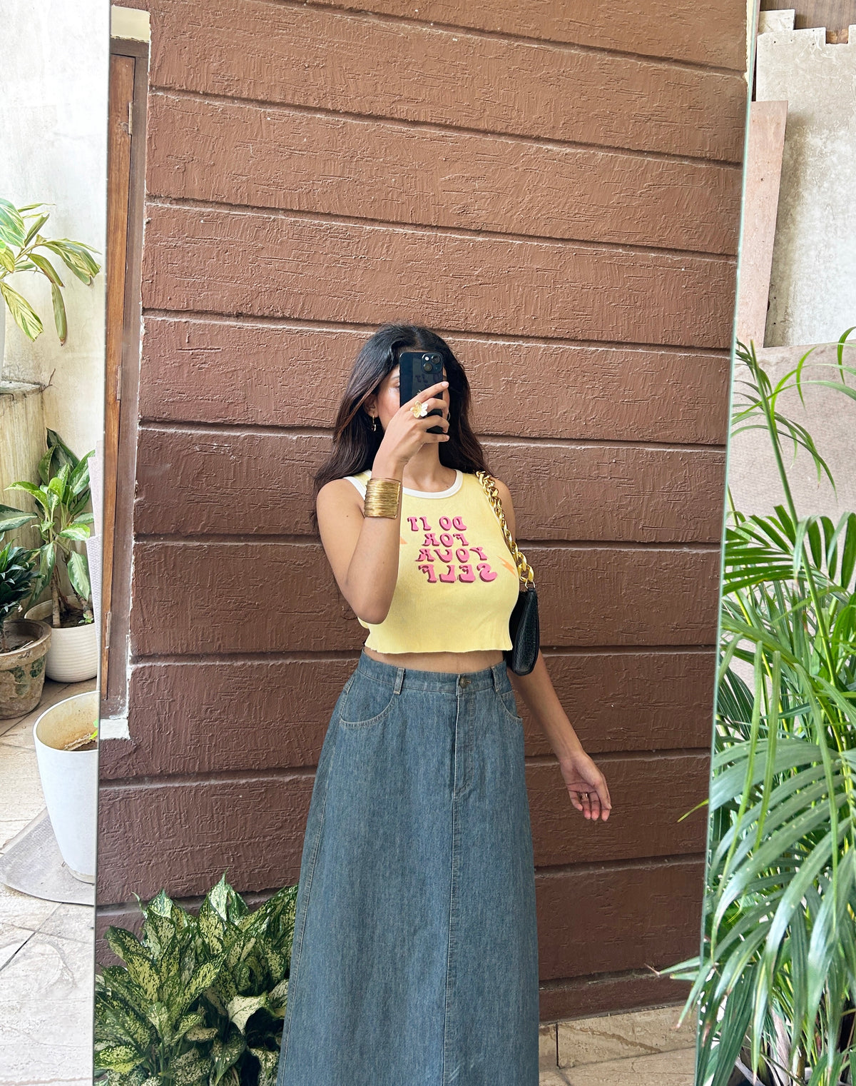 Butter yellow tank top