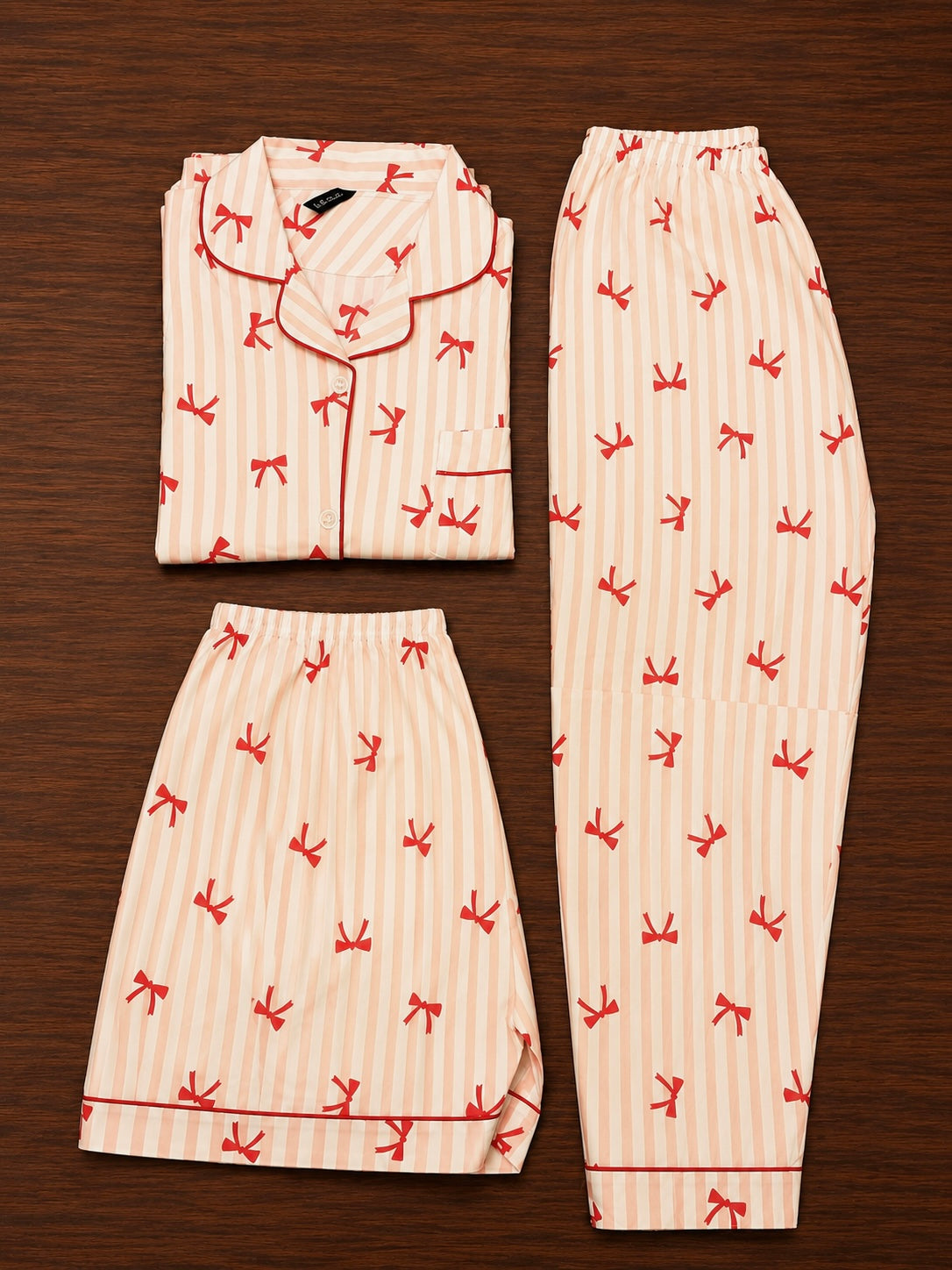 Bow Nightsuit (3piece)