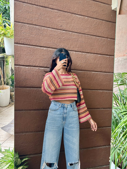 Flared sleeve Top