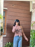 Baby Pink lace Top S