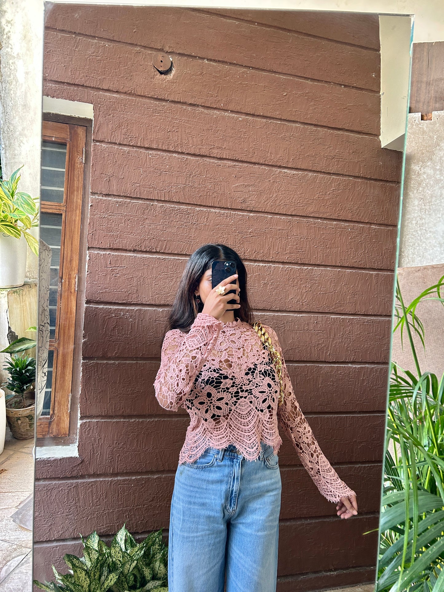 Baby Pink lace Top