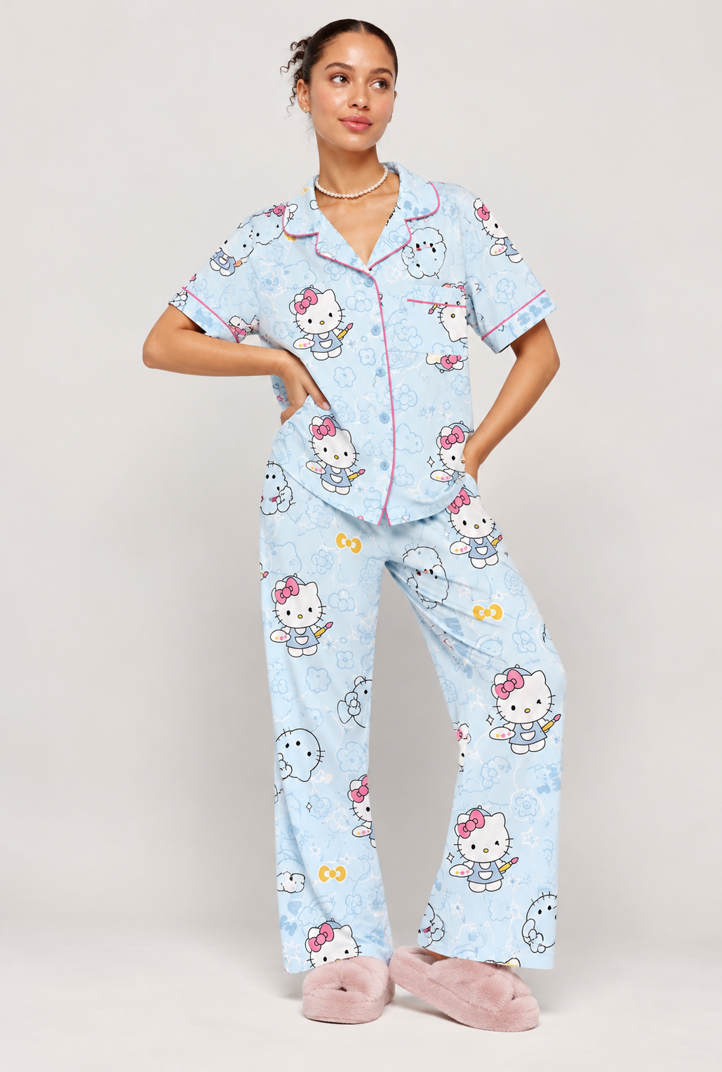 Baby Blue Nightsuit (3pc)