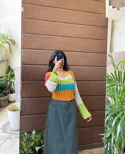Rainbow top
