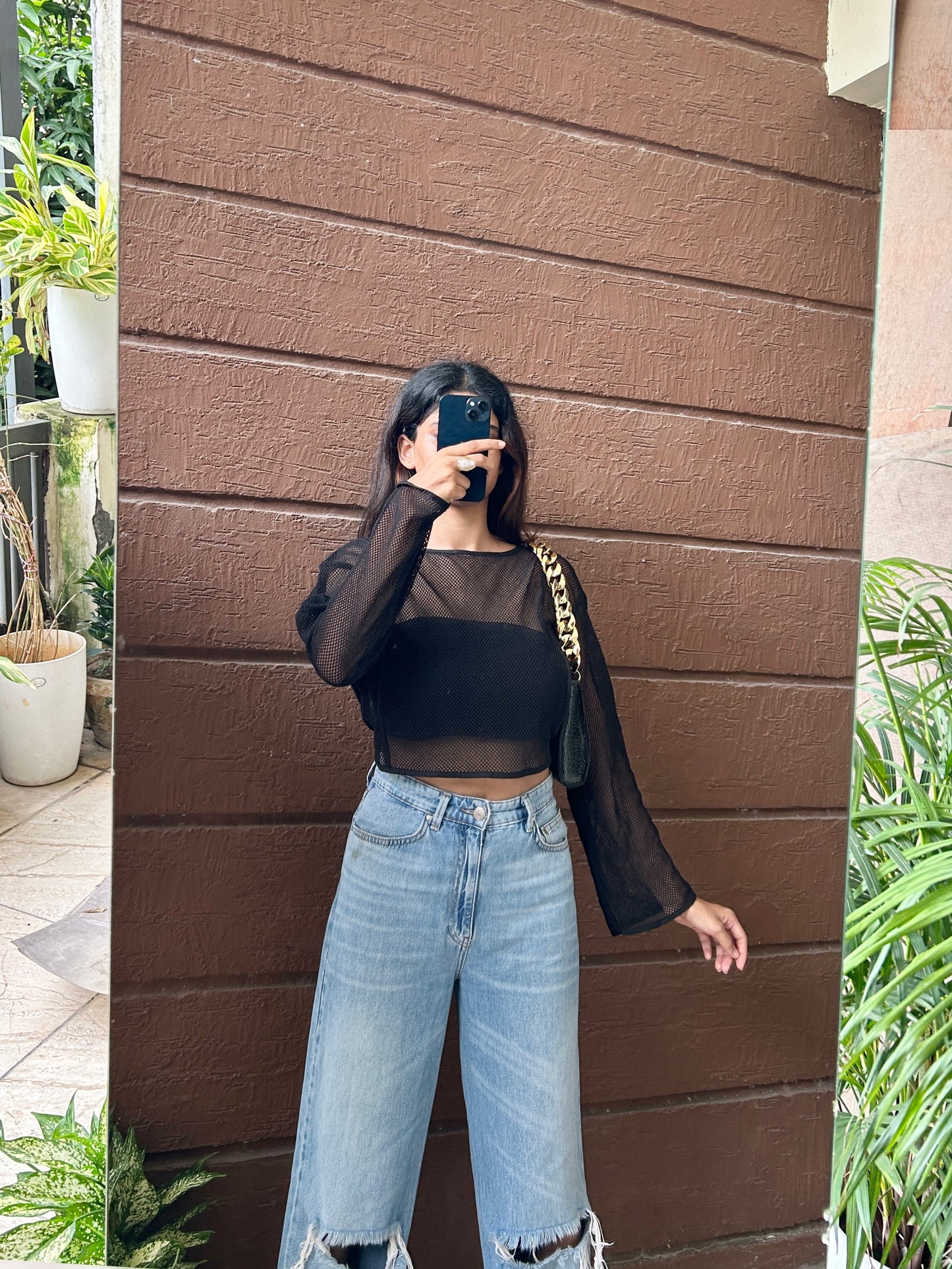 Open knit Top