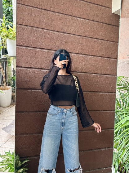 Open knit Top