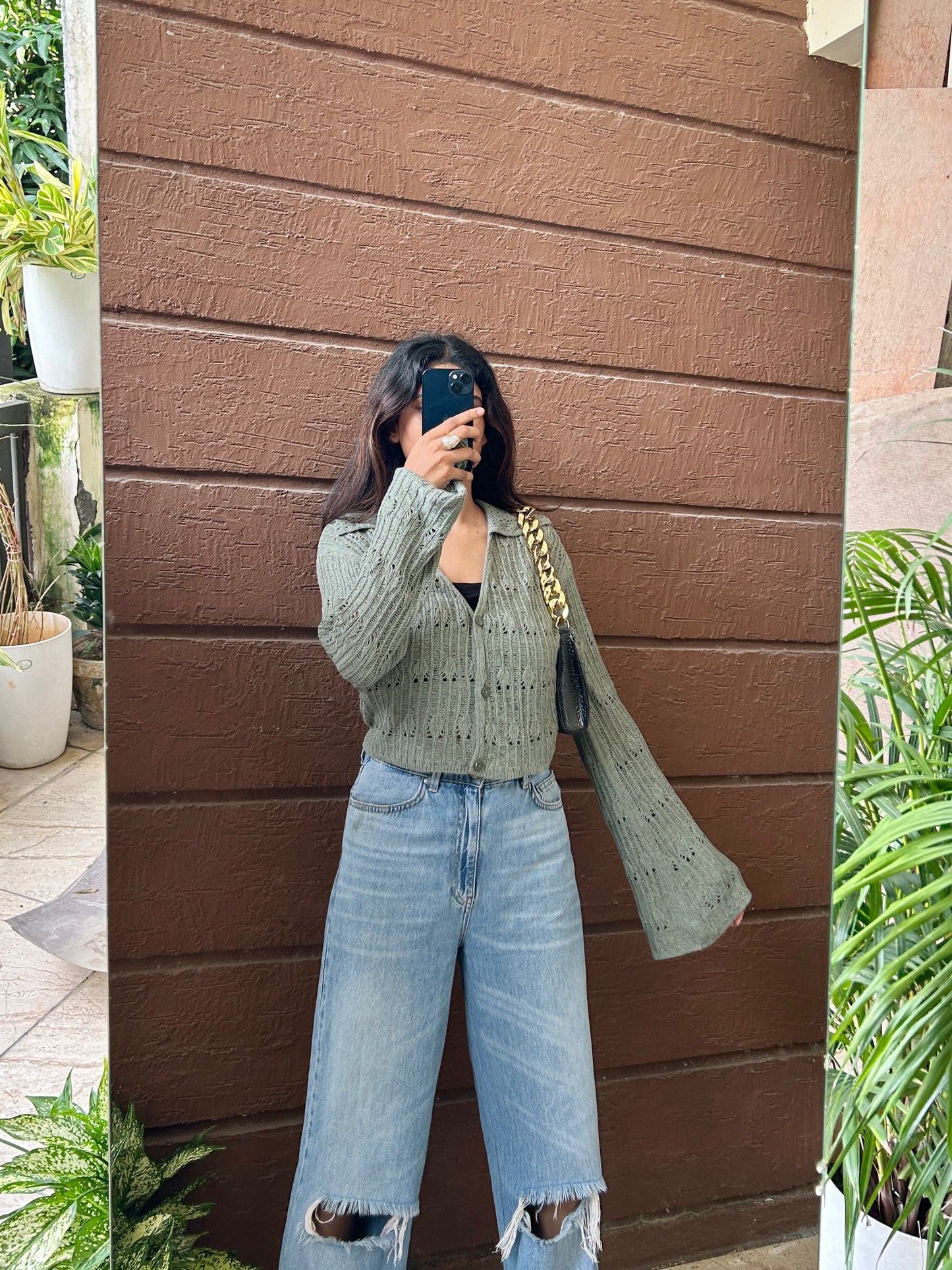 Pretty sage green top