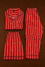 Red Nighsuit (3pc)