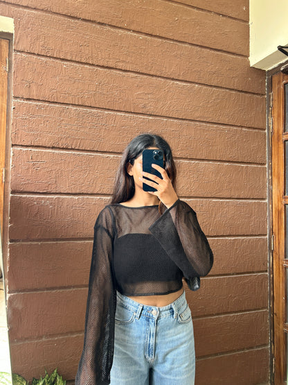 Open knit Top