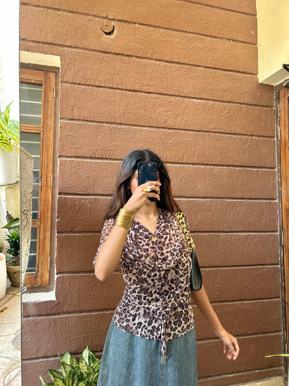 Cowl neck top