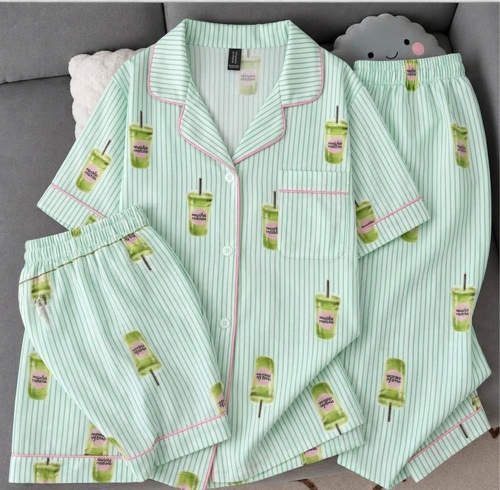 Matcha Nightsuit (3pc)