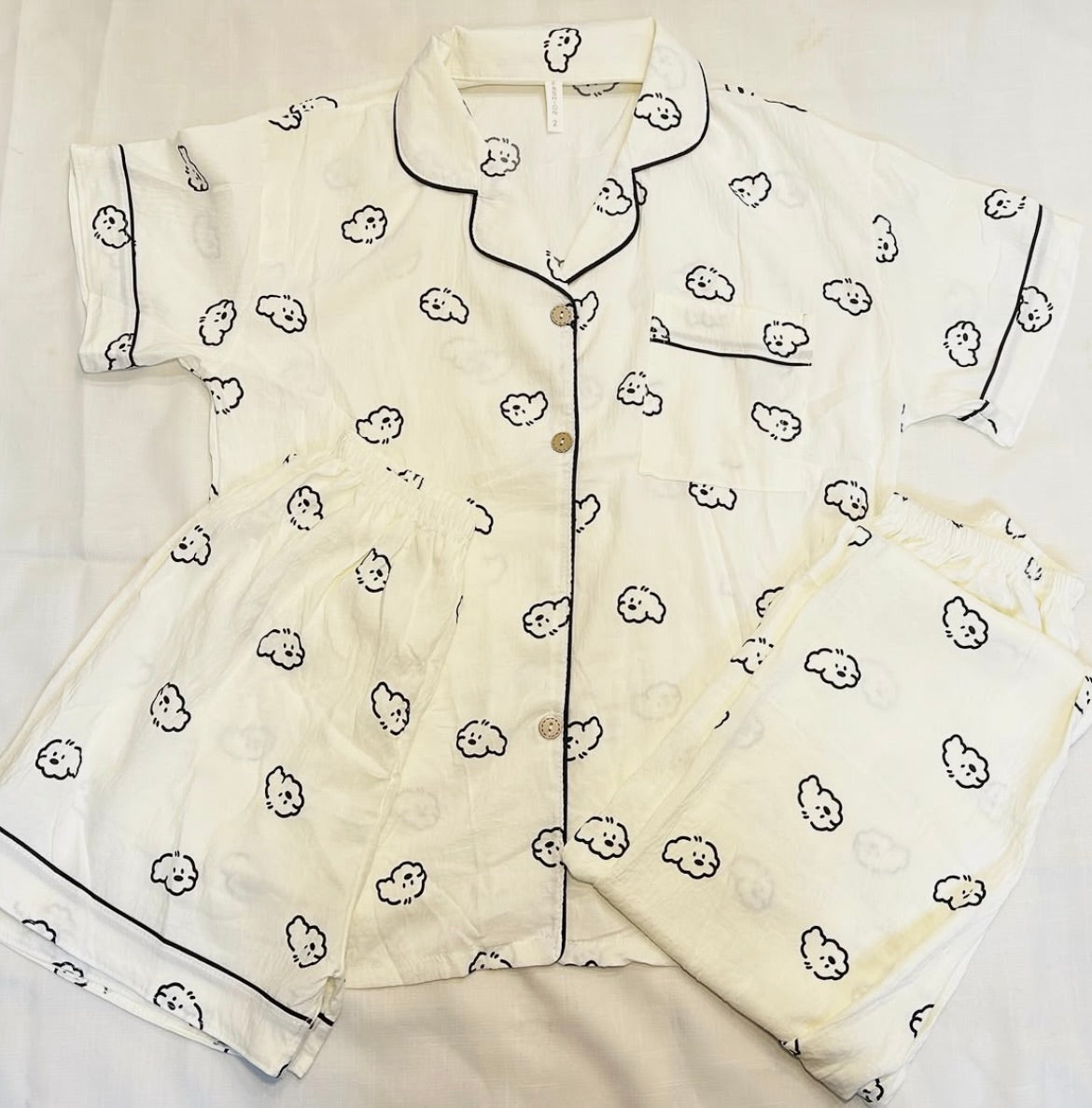 Cloud Print Nightsuit (3 piece )