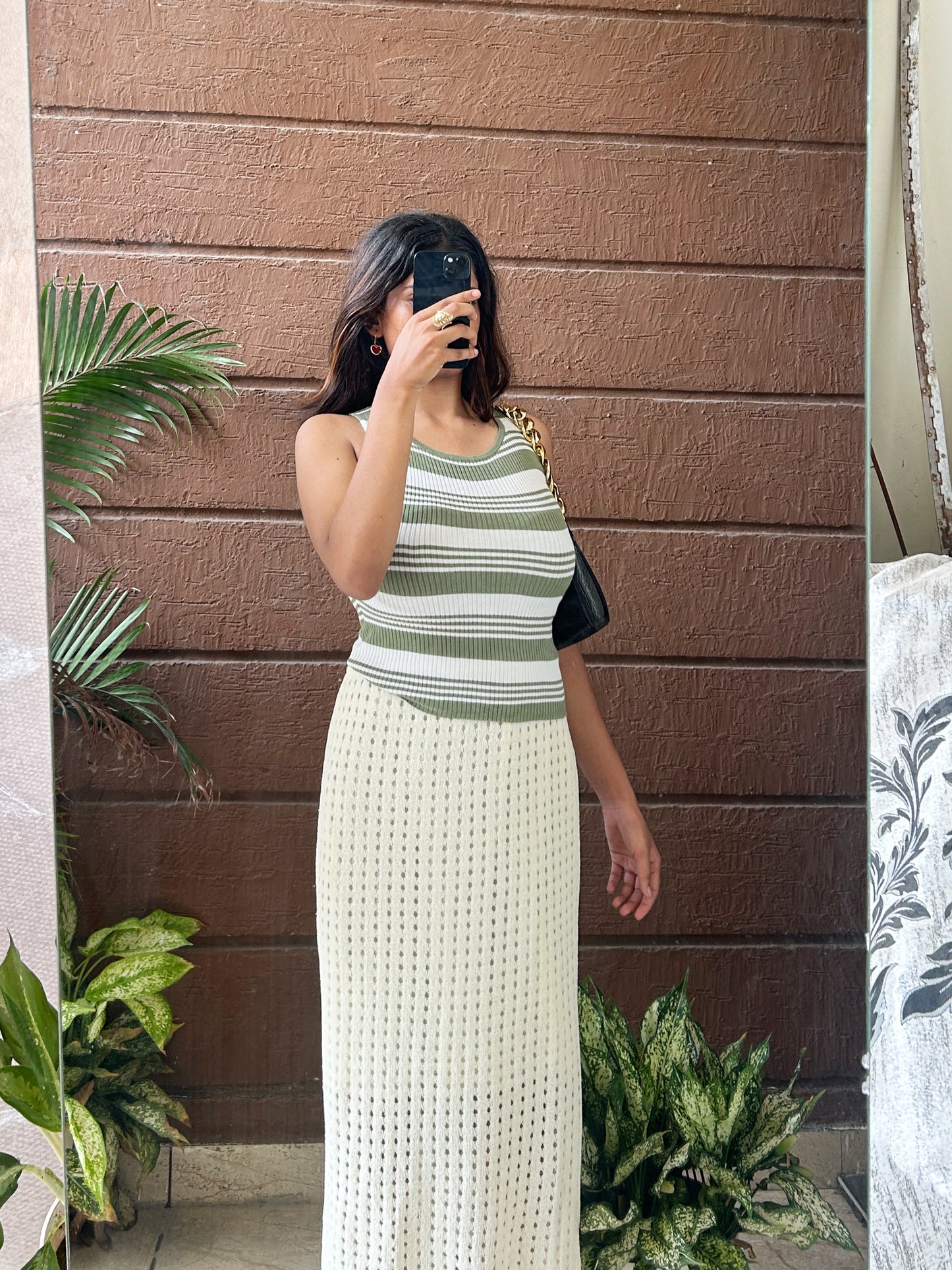 Striped  tank top 💚