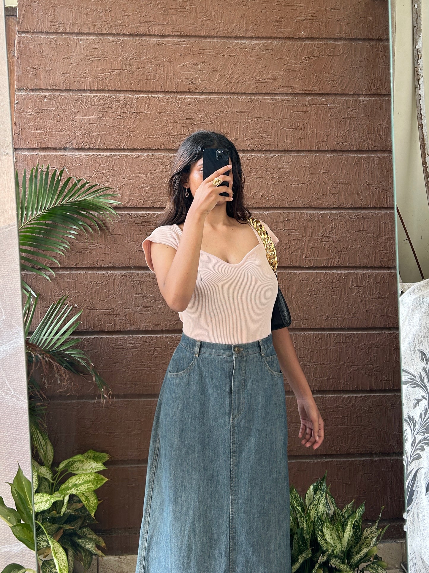 Sweetheart neck top 🩷
