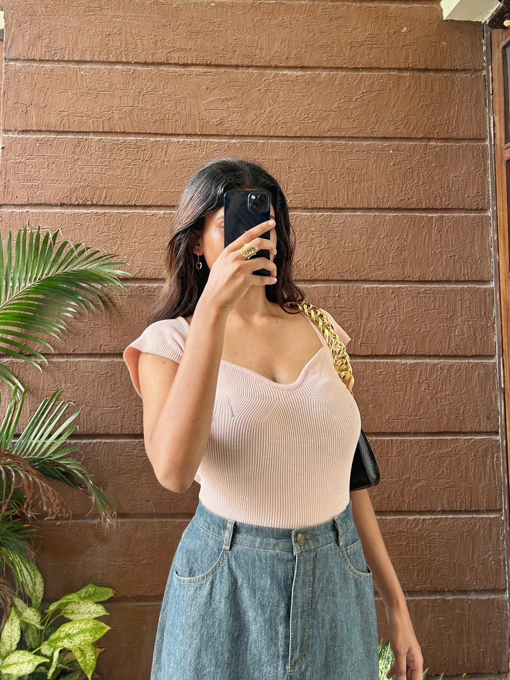Sweetheart neck top 🩷