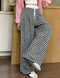 Black Gingham Trousers