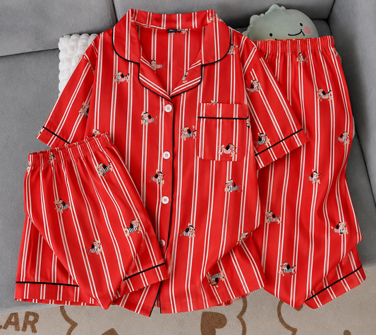 Red Nighsuit (3pc)