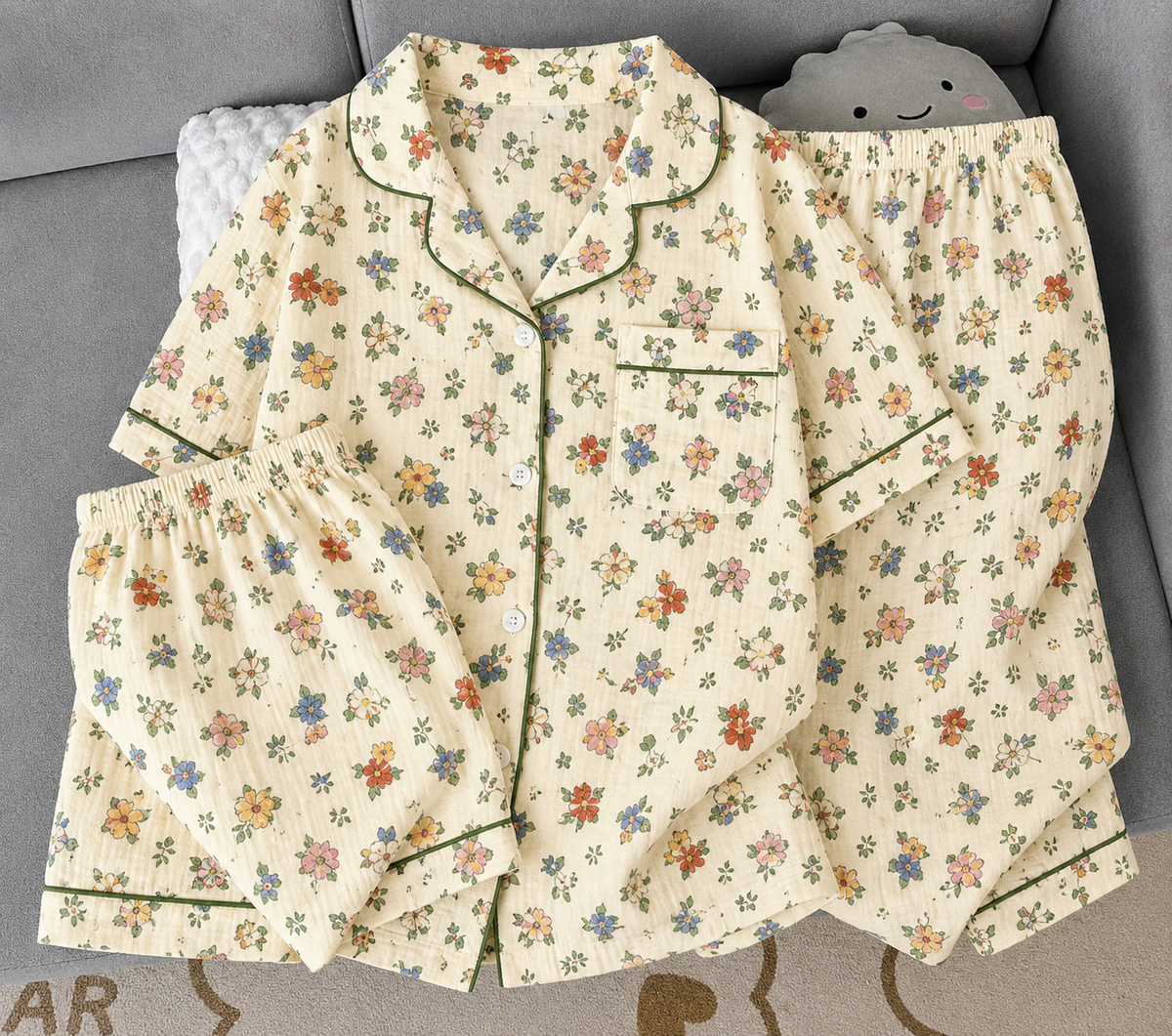 Floral Nightsuit(3piece)