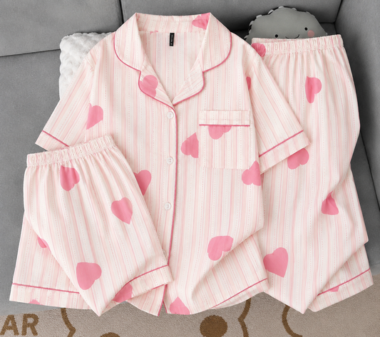 Hearts Nightsuit (3pc)