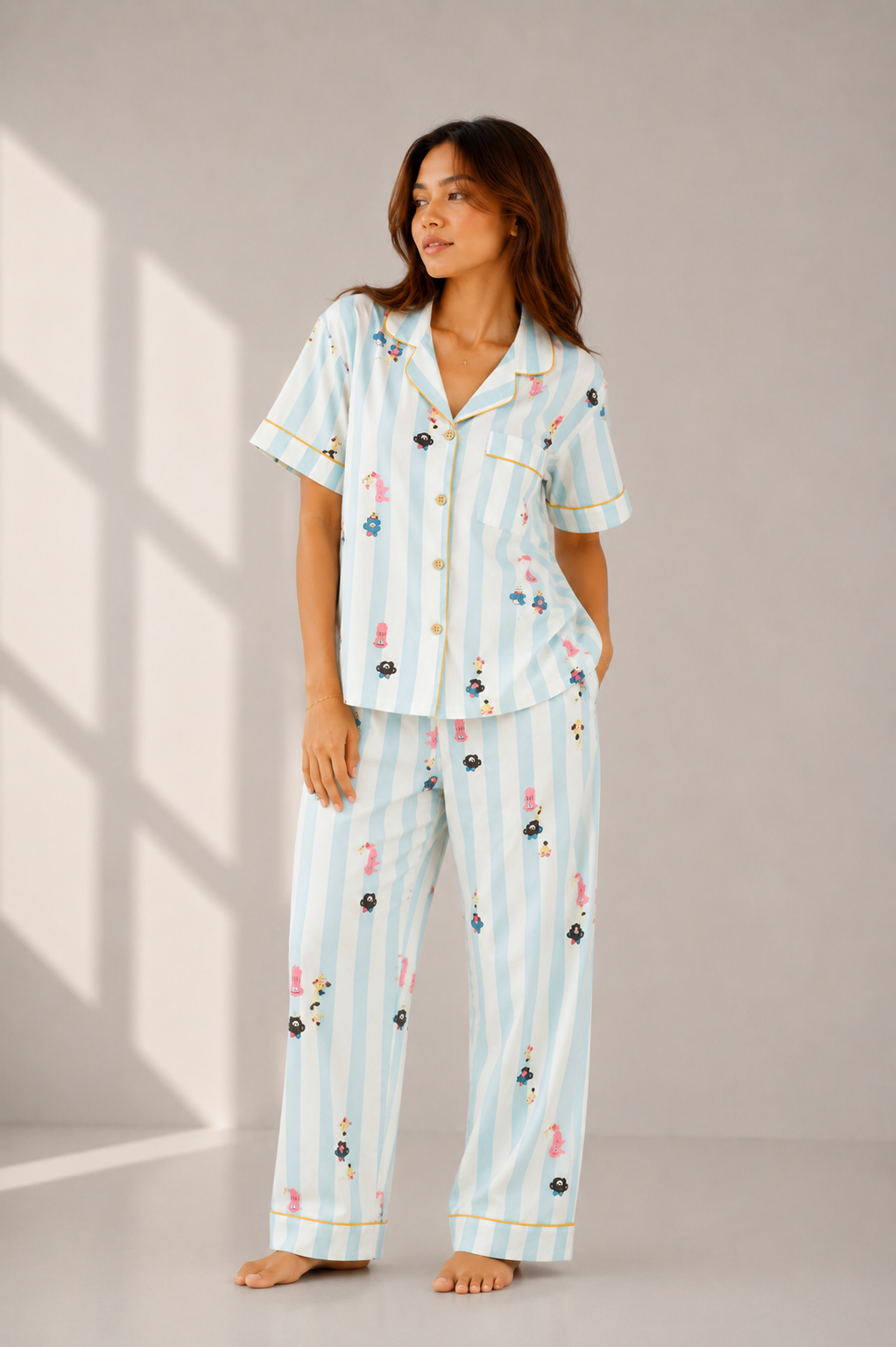Blue Nightsuit(3piece )