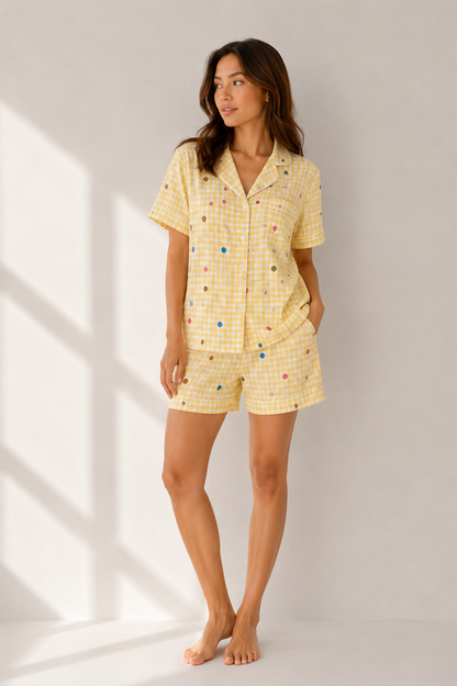 Yellow Nightsuit(3piece)