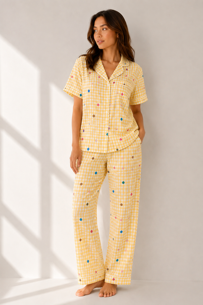 Yellow Nightsuit(3piece)