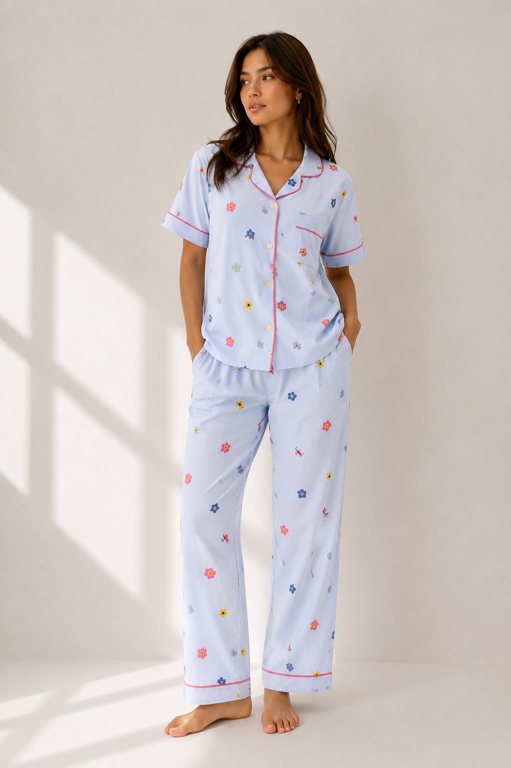 Blue Nightsuit(3piece)