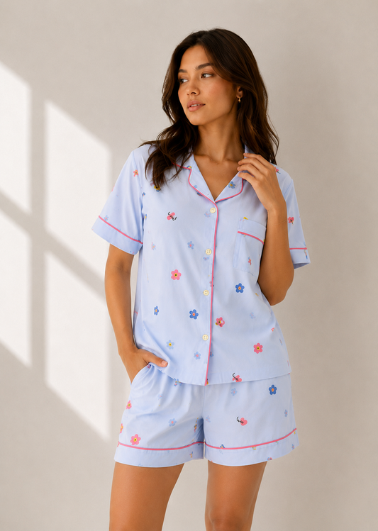 Blue Nightsuit(3piece)