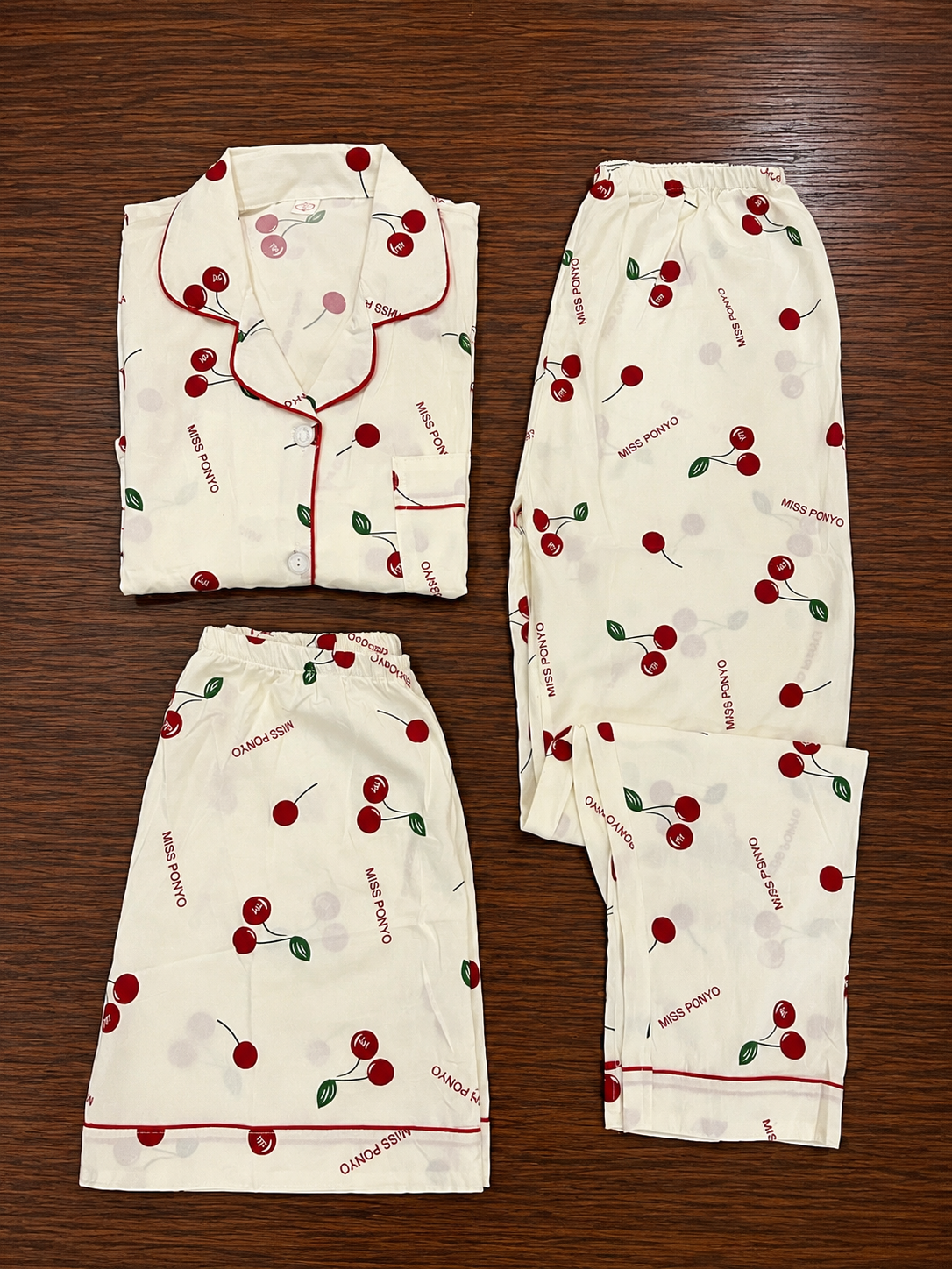 Cherry Nightsuit (3piece)