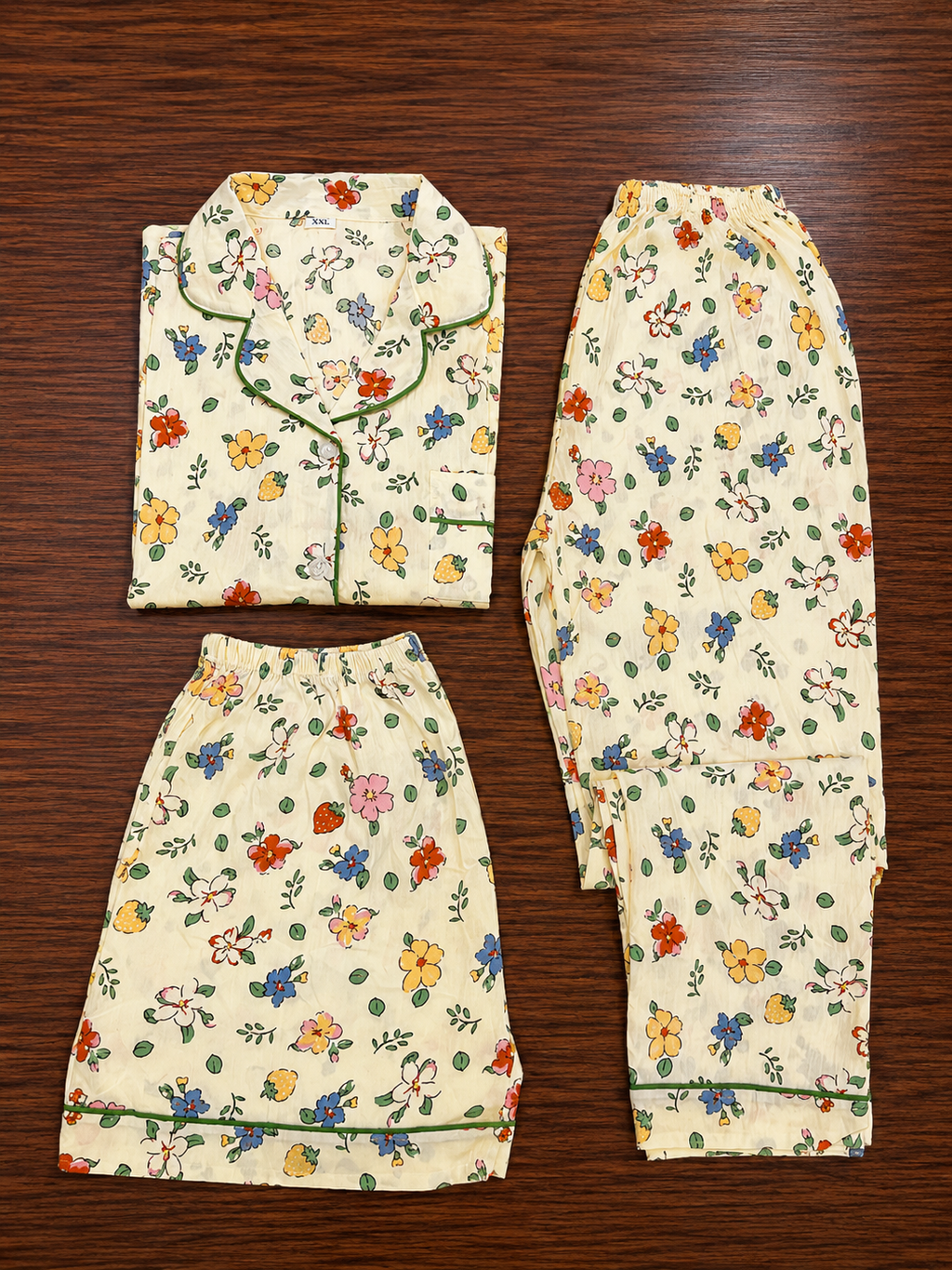 Floral Nightsuit(3piece)