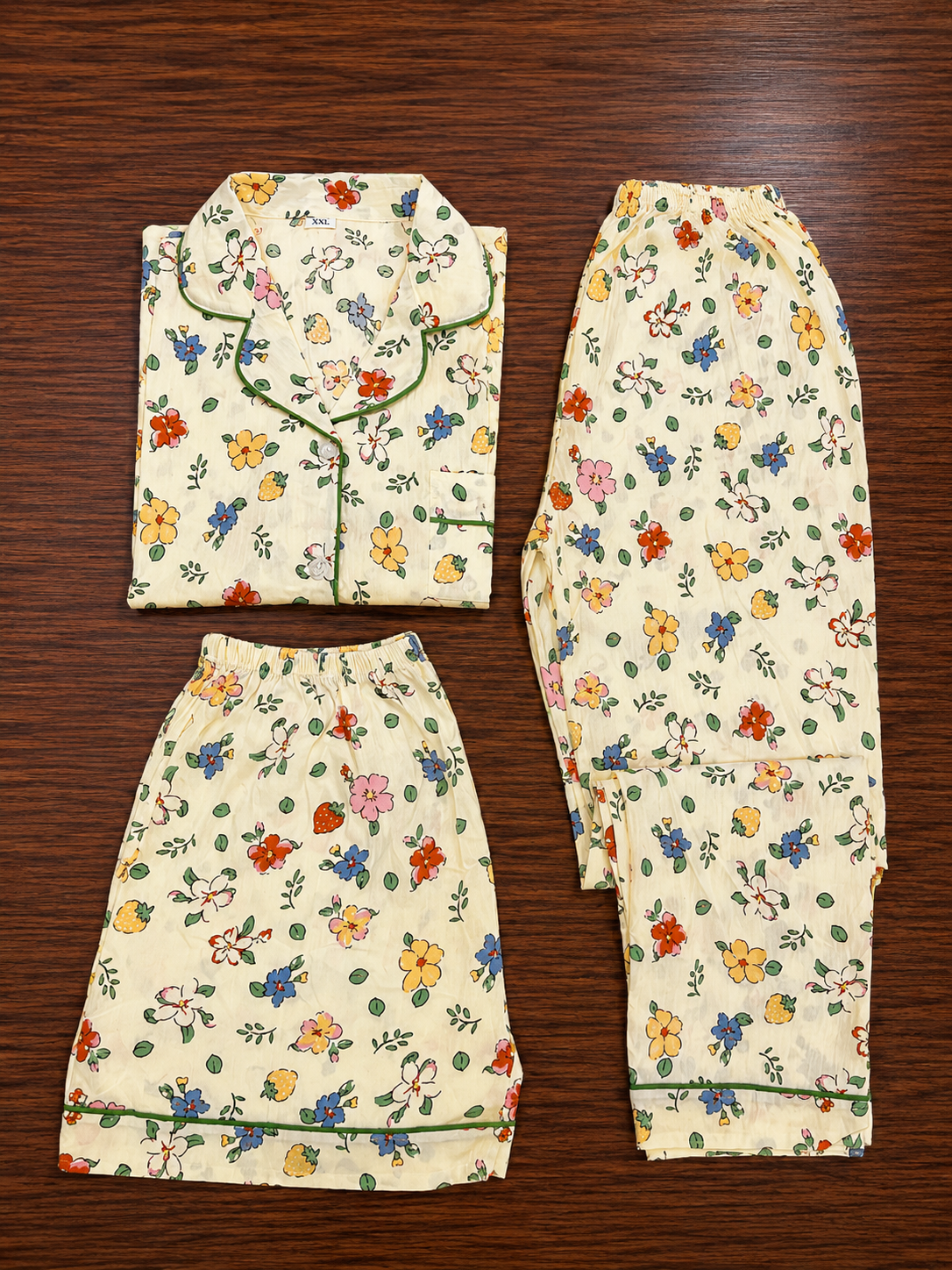Floral Nightsuit(3piece)