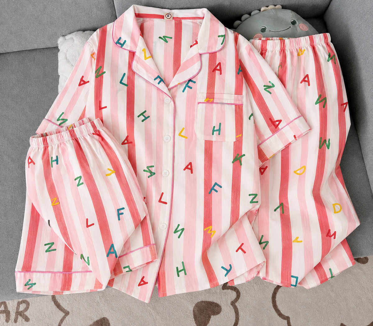 Pink Nightsuit (3piece)