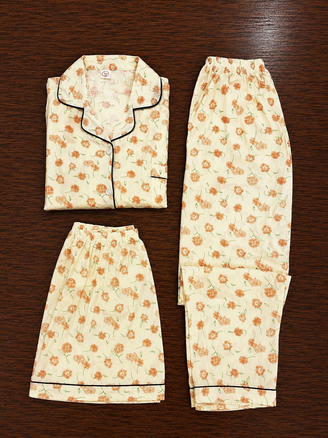 Floral Nightsuit (3piece)